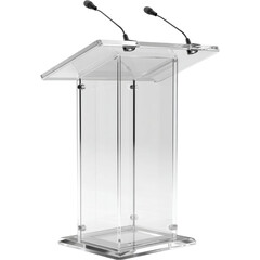 Find the best clear acrylic podium for your next event with this modern and stylish presentation stand