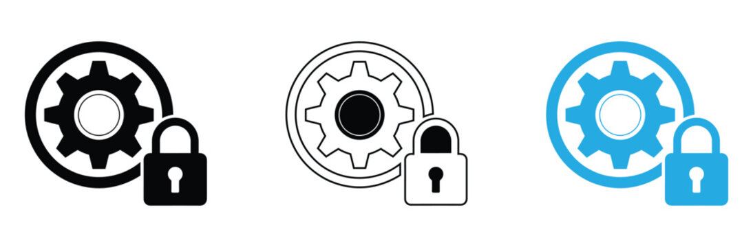 Secure technology solutions for your business with these professional system management icons offering data protection and reliable security measures