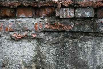Weathered Brick and Concrete Wall Texture for Urban Background Concepts