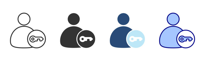 Logout Icon Set. Designed In Multi Style