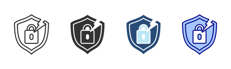 Breach Icon Set. Designed In Multi Style © Ponisih