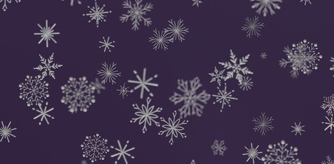 Abstract and elegant background with snowflakes. Festive and decorative element for holiday designs. Perfect for Christmas c