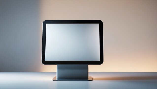 Modern Monitor Mockup Blank Screen Display for Presentation