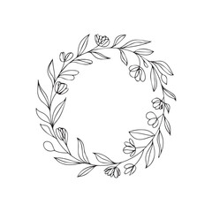 laurel wreath vector illustration