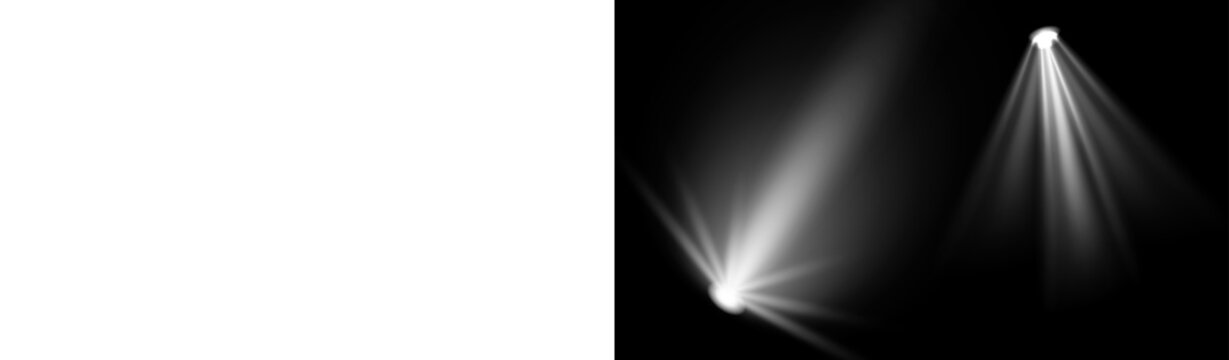 PNG image of Bright spotlight effect overlay PNG transparent background for design 