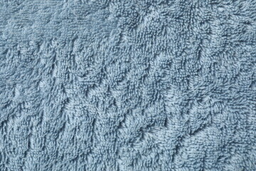 Close up of blue towel texture for background