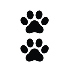 Two paw prints isolated on, capturing the essence of animal tracks and footprints, ideal for petrelated designs and nature themes