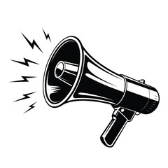 A vintagestyle megaphone with sound waves, isolated on, conveying a message of announcement, communication, and powerful voice in a bold and graphic design