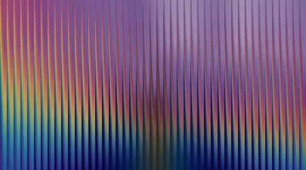 Abstract purple background with vertical lines and colorful gradient effect