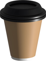 Take-Away Coffee Cup Design. Ideal for Branding, Advertising or Promoting Coffee-Related Businesses.
