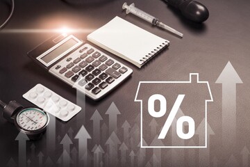 Real estate investment, house model on the desk