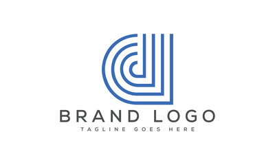 letter D logo design vector template design for brand.