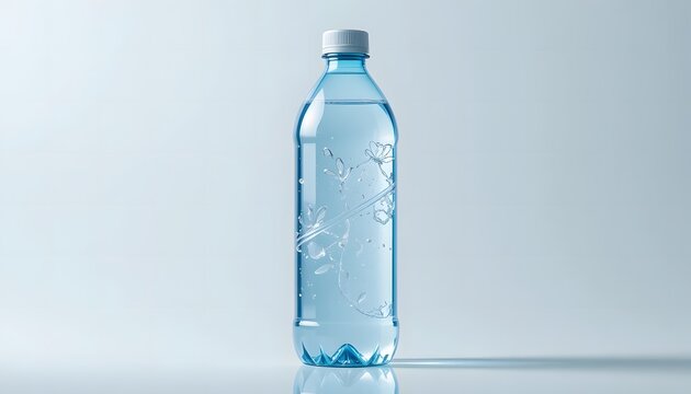 “Futuristic 2026 Water Bottle on White Background””. 2026 water