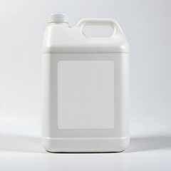 "One Gallon Plastic Container Isolated on White Background". 1 gallon jug