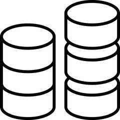 Big Data Storage Database Server Icon