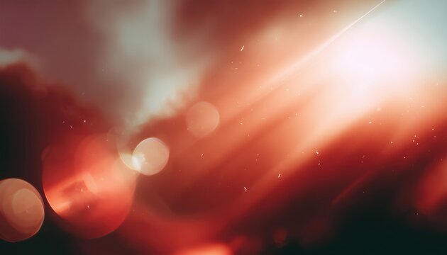 Bokeh Red Flare Sun Ray Lens Overlays: Add A Touch Of Whimsical Light Leaks To Your Photos With These Vibrant Effects.