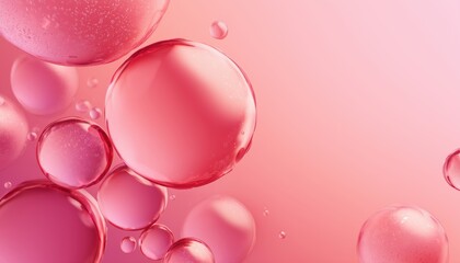 Bubble Patterns In Shades Of Pink Floating In Water, Creating A Mesmerizing And Abstract Visual Display. Delicate And Captivating Pink Water Bubbles.