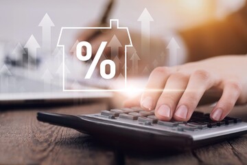 Real estate investment, house model on the desk