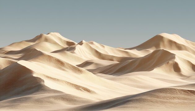 Beige Dry Sand In Summer At Sand Dune Ure: A Breath-Taking Landscape Of Sun-Kissed Sands Ready For Exploration And Enjoyment.