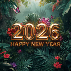 Happy New Year Banner 2026: Festive Modern Celebration Design