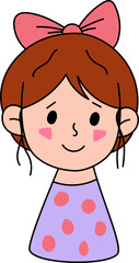 Cute Cartoon Kawaii Girl