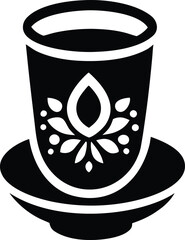 Arabic Coffee Cup Vector Illustration