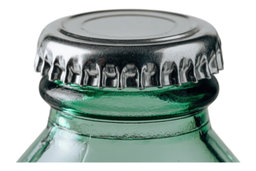 Macro Photo of Bottle Cap on Juice Glass Bottle