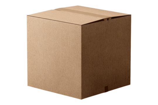 Plain Brown Box Perfect for Branding, Label Placement, and Mockup Design