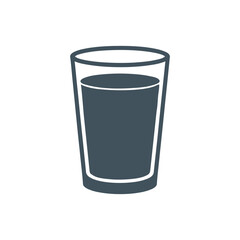 Glass icon on White Background Vector Art Illustration on white background.