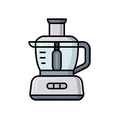 Mixer icon on White Background Vector Art Illustration on white background.