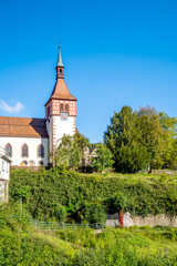 Fototapeta premium Kirche, Bad Liebenzell, Schwarzwald, Deutschland 