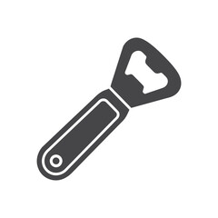 Bottle opener icon on White Background Vector Art Illustration on white background.