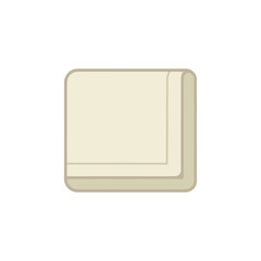 Napkin icon on White Background Vector Art Illustration on white background.