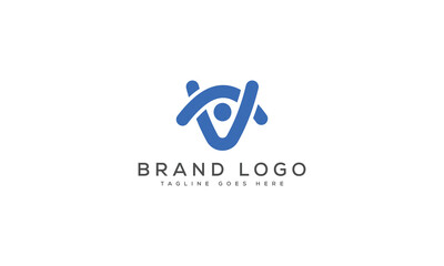 letter V logo design vector template design for brand.