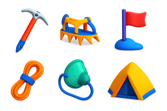 Collection of items that are related to outdoor activities