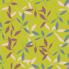 seamless pattern with leaves