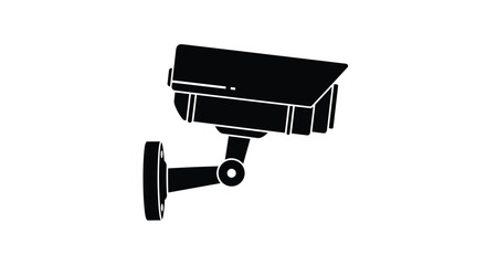 Secure your property with this sleek surveillance camera graphic offering peace of mind and enhanced security for your home or business, Generative AI.
