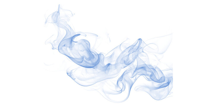 Ethereal Blue Smoke Whispers in Darkness Abstract Art Mystical Texture Vapor Trails Dark Background Serene Motion Dreamy