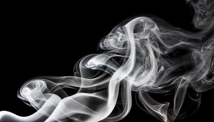 Obraz premium White Gray Smoke Vapor Fumes Swirls Shapes Transparent Png Isolated Background Cutout Misty Effect