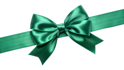 Golden jingle bell with green bow isolated PNG, Christmas decoration on transparent background for holiday design and festive projects