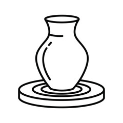 Collection of outline icons representing theater, film, and performing arts: stage, spotlights, masks, clapperboard, microphone.