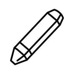 Clapperboard line icon for film production, movie making, video editing, cinematic projects, studio equipment, and creative media tools.