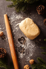 Traditional Czech Christmas Cookie Baking Scene