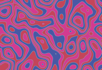 Abstract rhythmic lines decorative motif