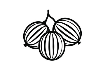 depiction shows a whole watermelon standing next to a halved portion of the fruit