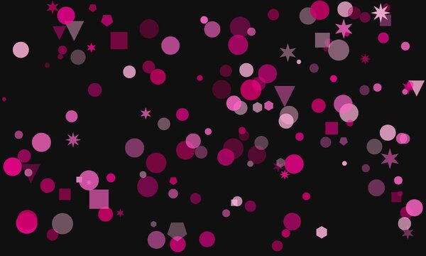 Modern abstract background with geometric shapes in shades of pink