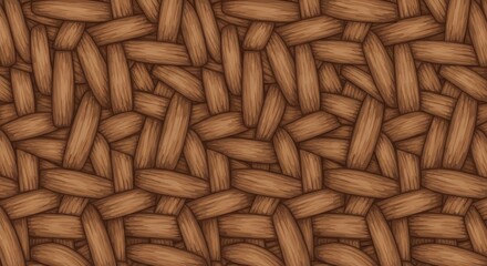Seamless pattern depicting richly textured woven natural fiber material