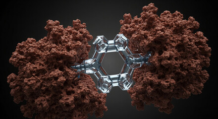 Viral protease inhibitor locks into active site, blocking viral replication efficiently