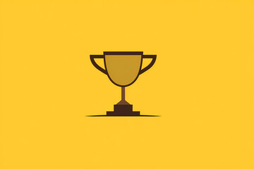 Captivating Minimalist Trophy Design - A Striking Accolade for Your Achievements