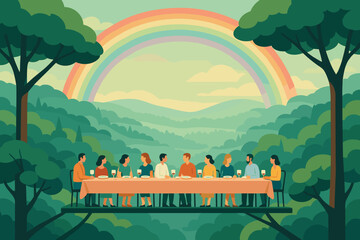 Unity at the edge of the rainbow